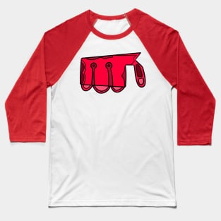 Red Trojan Horse Baseball T-Shirt